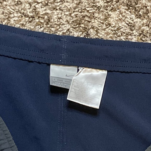 Nike Mens Athletic Shorts Dri Fit Gym Training Running Sports Blue Size Medium - Picture 3 of 4